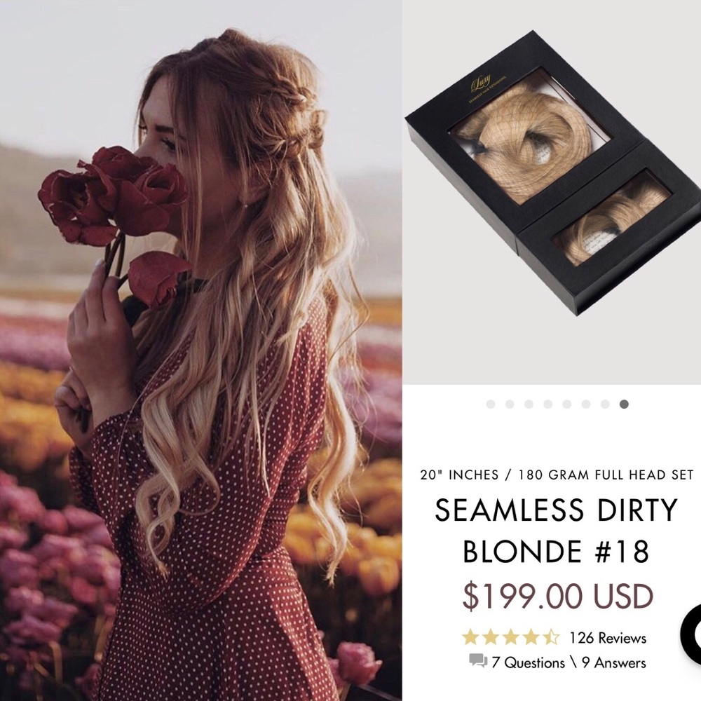 ✨NIB Luxy seamless 20 inch clip-in extensions✨